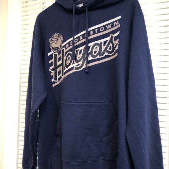 Georgetown Hoyas Unisex Blue Classic Hoodie Size L. - Picture 3 of 16